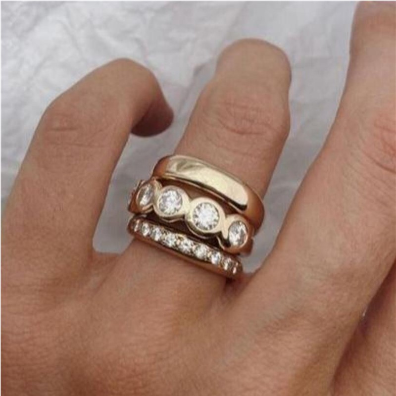 Gymnastic Ring - ORZTOON Fashion 2024 New Geometric Inlay