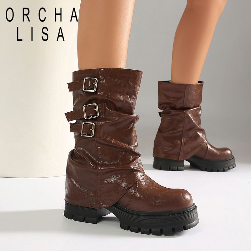 Lifting Belt - ORCHA LISA Womens Footwear Mid Calf
