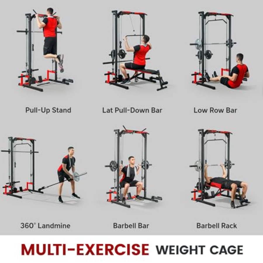 Power Cage Smith Machine Multi - Pull Up Bar review and price