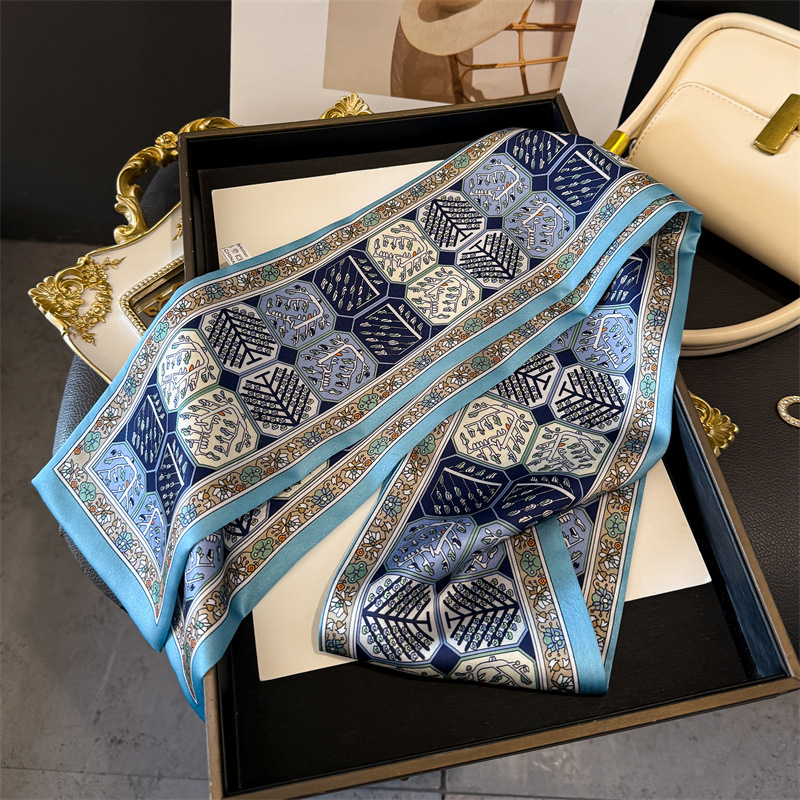 Fashion Skinny Silk Scarf for  - Wrist Wraps review and price