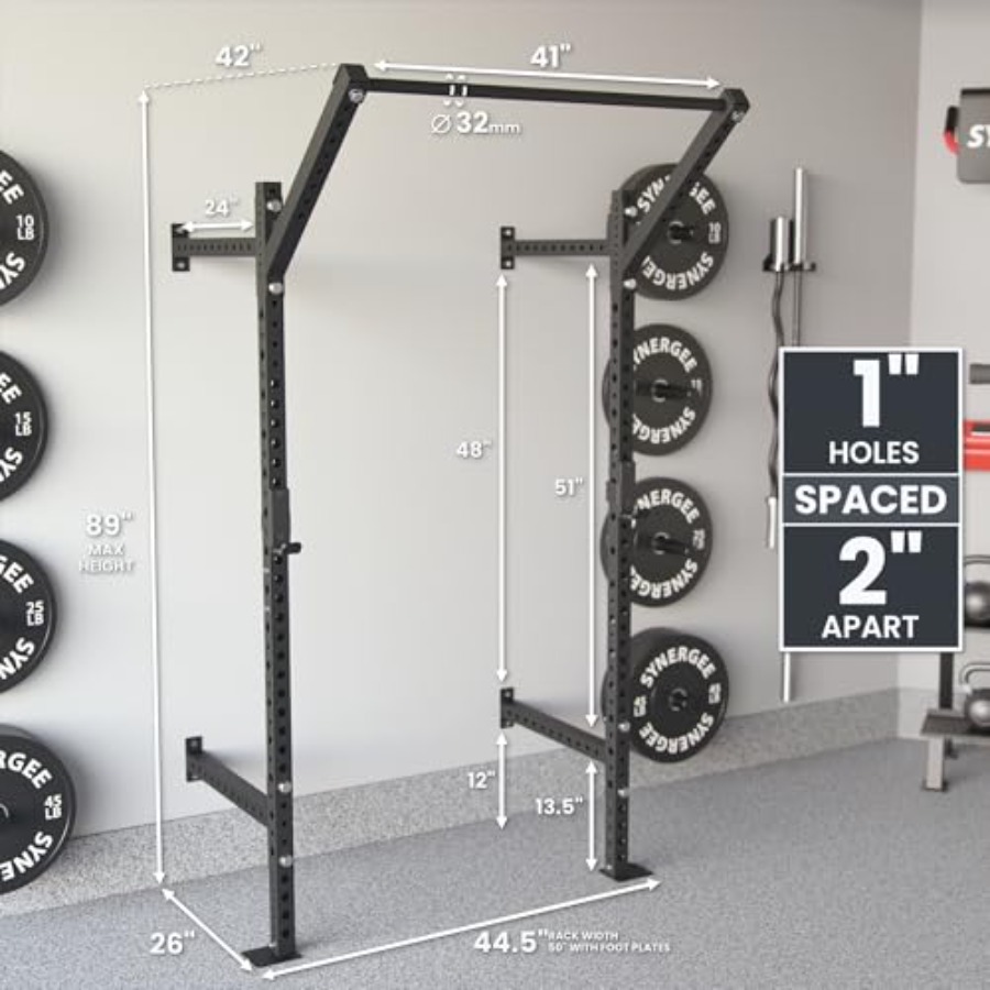 Wall Mounted Squat Rack for ho - Pull Up Bar review and price