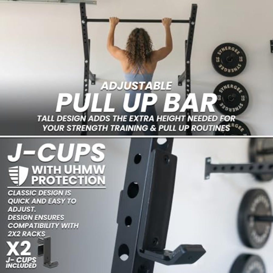 Wall Mounted Squat Rack for ho - Pull Up Bar review and price