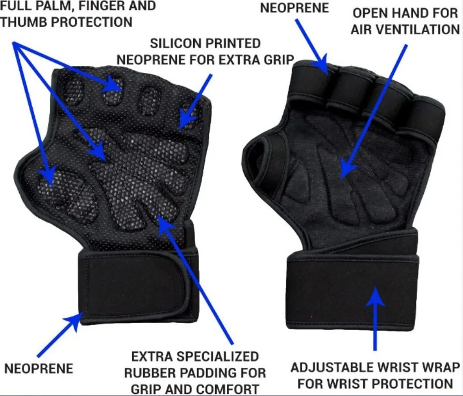 Men Women Half Finger Fitness  - Weightlifting Gloves review and price