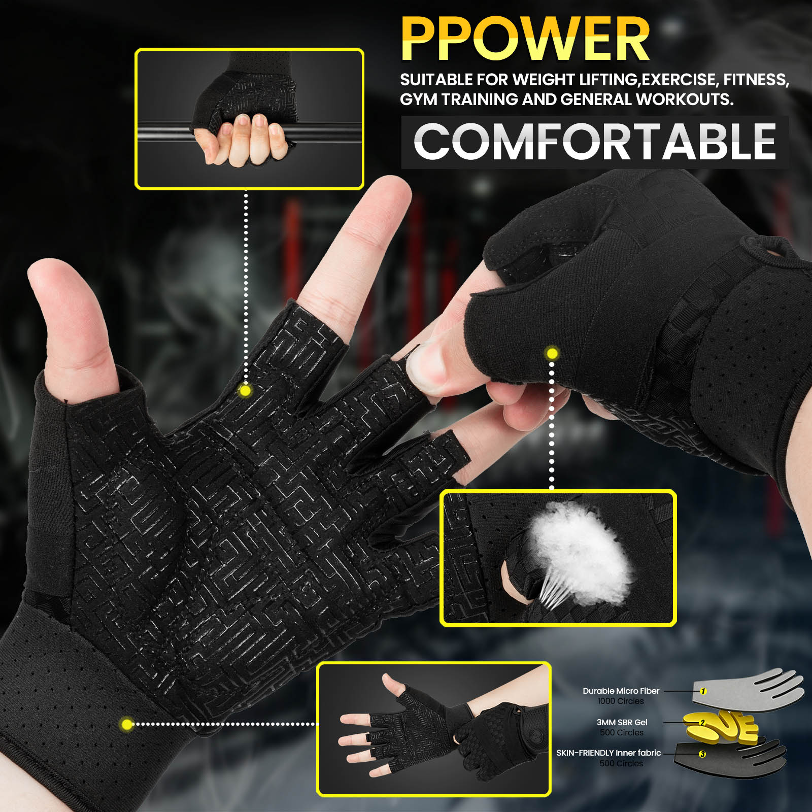 Gym Gloves for Men Sports Mult - Weightlifting Gloves review and price