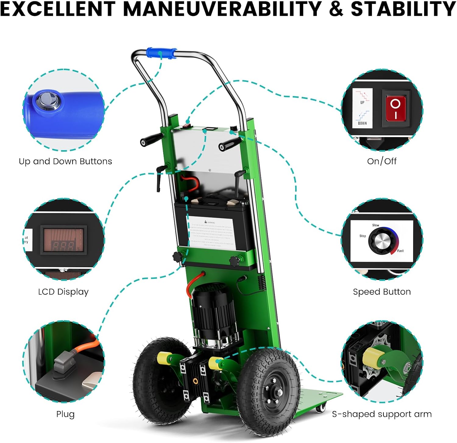 Electric Stair Climbing Dolly  - Rope Climb review and price