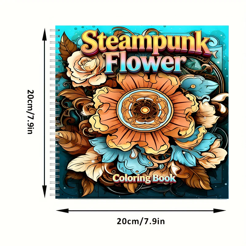 Coloring Book Steampunk Flower - Chalk Bag review and price