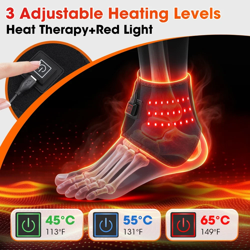 Heating Ankle Wrap with Red Li - Wrist Wraps review and price