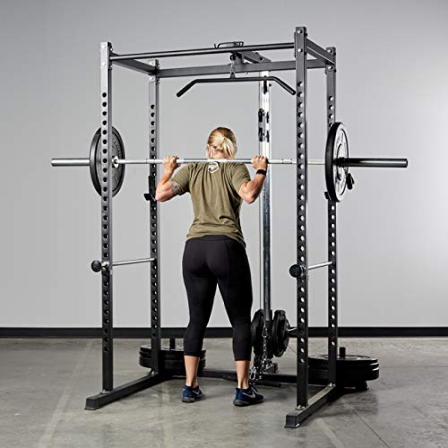 Home gym squat cage for streng - Pull Up Bar review and price