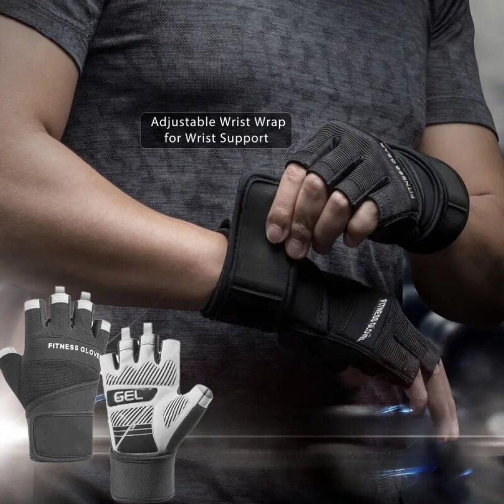 Half Finger Gym Gloves Wear Re - Weightlifting Gloves review and price