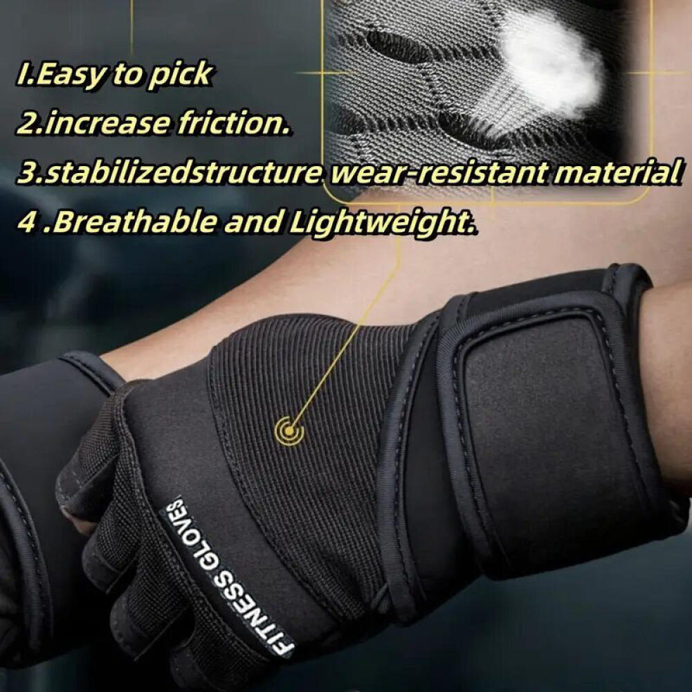 Half Finger Gym Gloves Wear Re - Weightlifting Gloves review and price